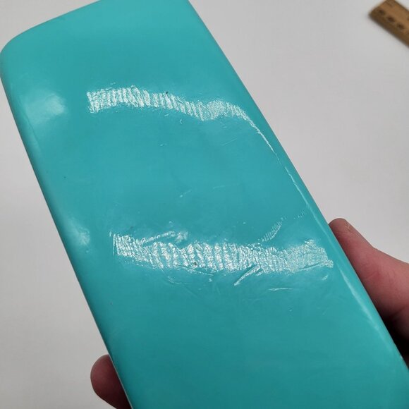 Kate Spade New York Eye Glass Case Sunglasses Turquoise and Green Hard Shell - Picture 8 of 9